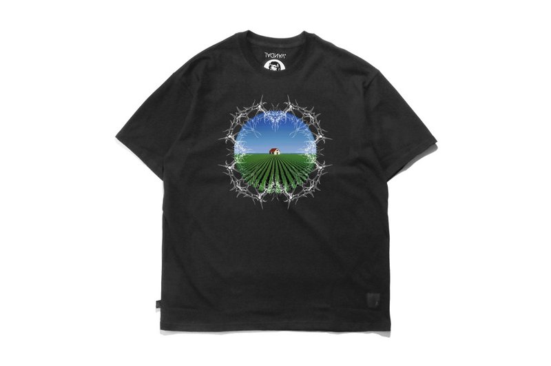 VANDAL AI画的图-Nightmare House短T - 男装上衣/T 恤 - 棉．麻 黑色