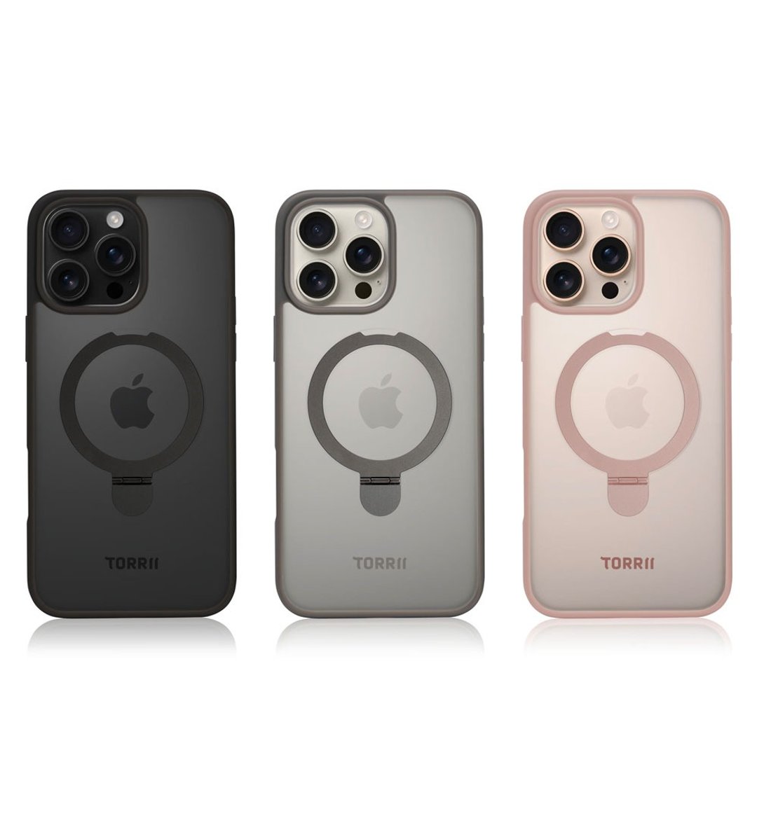 iPhone 16 Pro Max 保护套 苹果6.9寸手机壳+金属支架 MagSafe - 手机壳/手机套 - 其他材质 多色