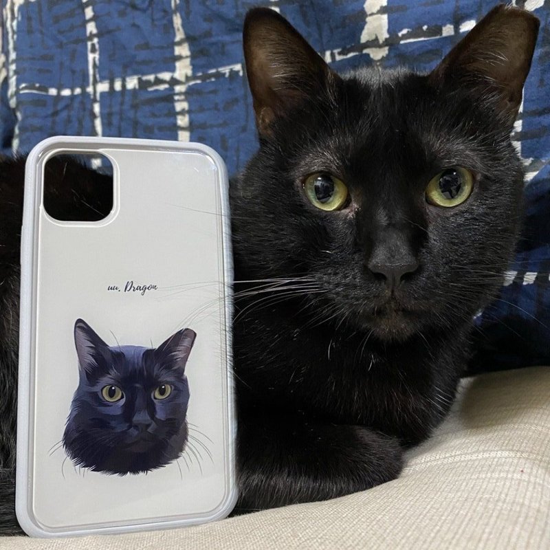 定制化宠物手机壳 (犀牛盾) - 手机壳/手机套 - 其他材质 灰色