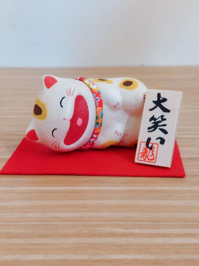 日本【RYUKODO】授权-开运躺赚招财猫|礼物|结婚|圣诞礼盒|入厝 - 摆饰 - 纸 