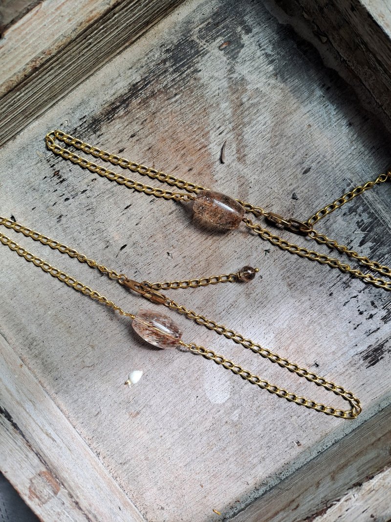 黄铜 发晶项链 - 项链 - 铜/黄铜 