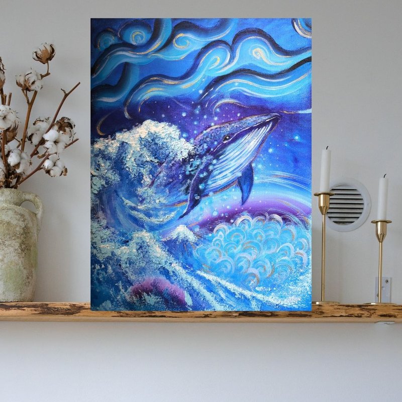 台北【浮世鲸涛】肌理画课程 - 插画/绘画/写字 - 棉．麻 