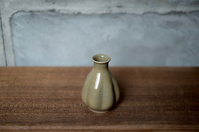 花器 | 青瓷 果实花瓶 - 花瓶/陶器 - 陶 绿色