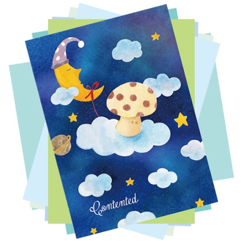 坚定菇 菇菇 明信片 共10款 任选5张 - 卡片/明信片 - 纸 多色