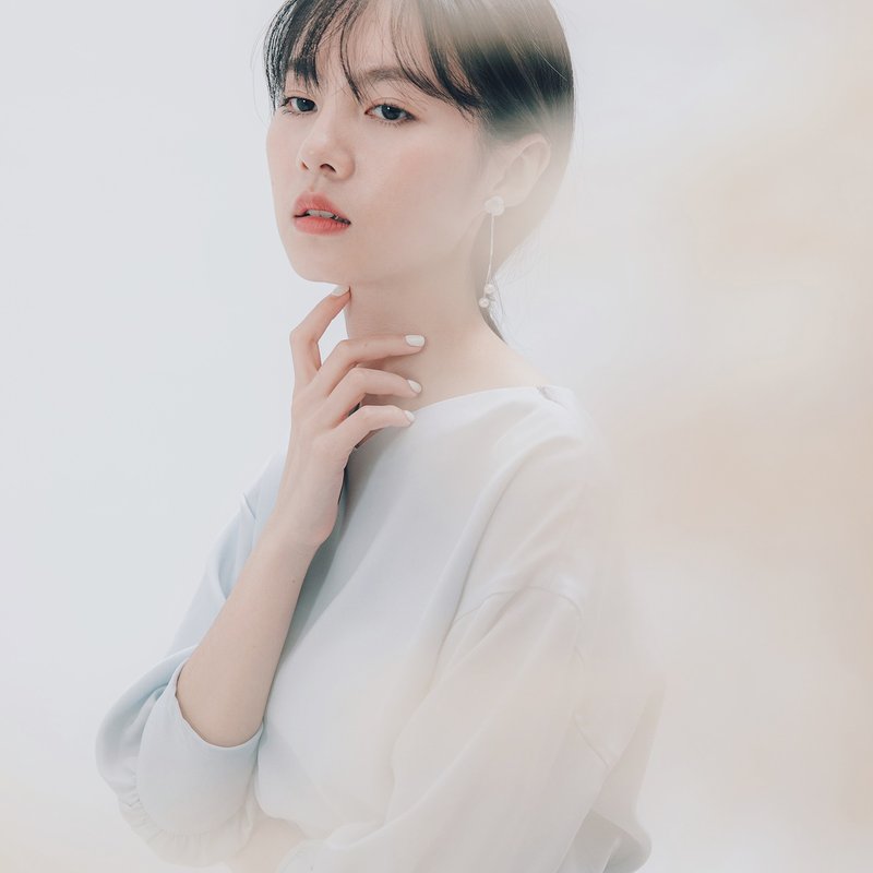 Splendid_绮思抓皱上衣_20SF002_浅灰蓝 - 女装上衣 - 聚酯纤维 灰色