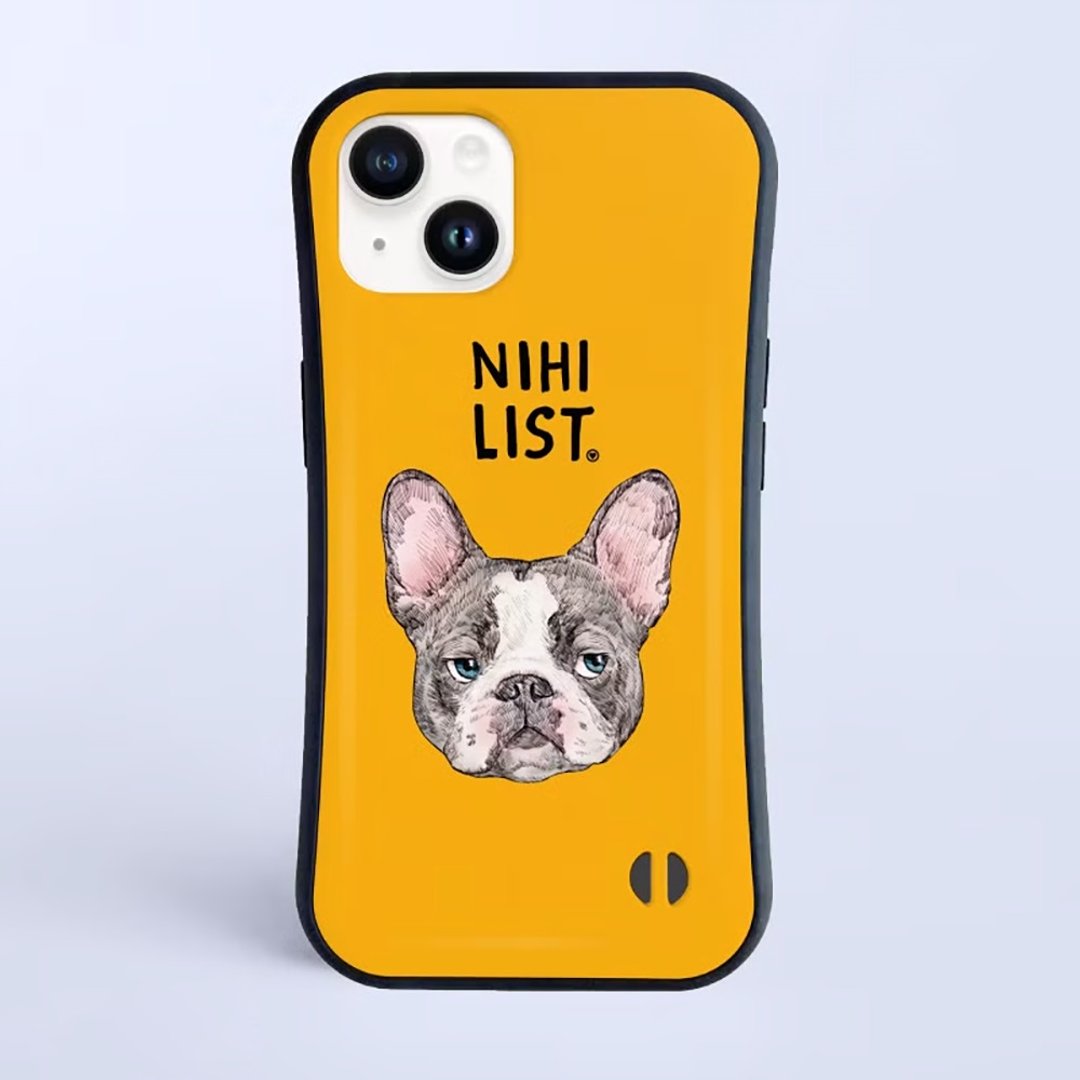 厌世小狗 / 耐冲击握感 iPhone 保护壳 - 手机壳/手机套 - 塑料 白色
