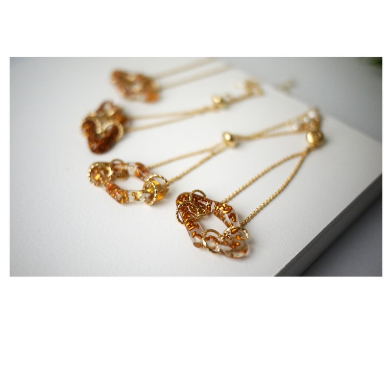 无暇 | 树脂手链 | 透明感 | 可调节式 - 手链/手环 - 其他材质 金色