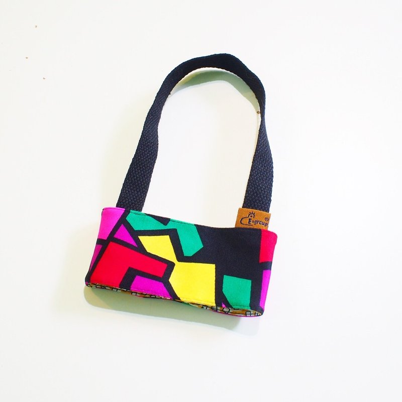 E*group 缤纷综合款  双面 环保杯套 杯袋  杯袋 饮料杯提袋 提袋 - 随行杯提袋/水壶袋 - 棉．麻 多色