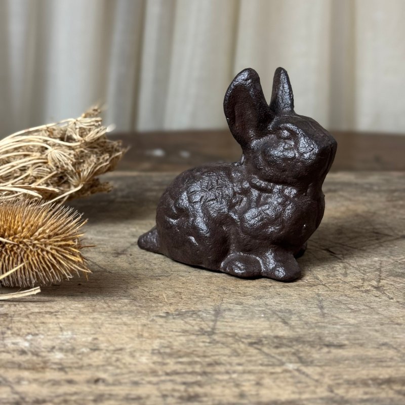 *50947-迷人法国铸铁兔子造型摆饰 - 摆饰 - 其他金属 