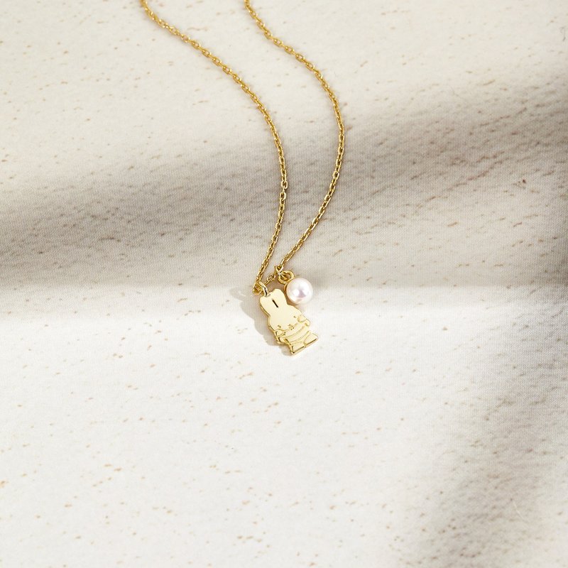 【Pinkoi x miffy】Miffy and Melanie项链(露肚脐) - 项链 - 纯银 银色