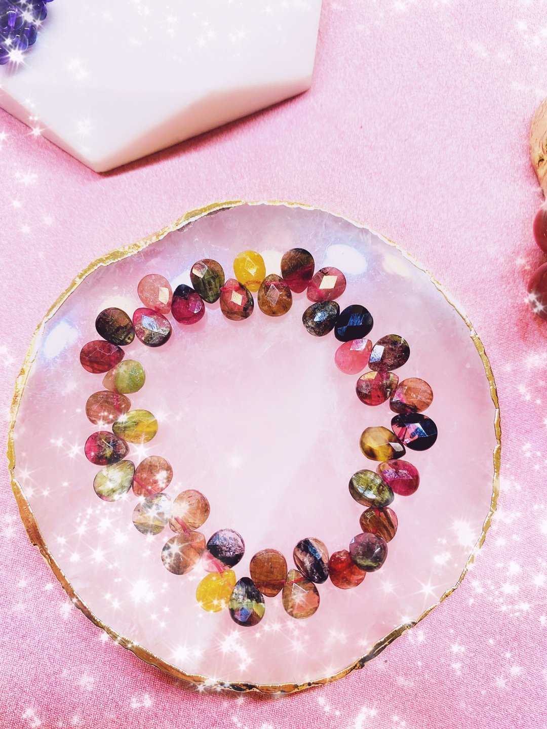 Tourmaline my love - 手链/手环 - 半宝石 多色