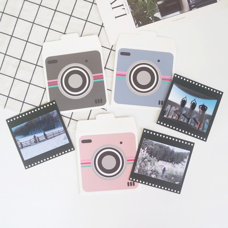 现货 / 相机底片信封造型印刷贺卡 - 胶卷 生日卡片 拍立得 照片 - 卡片/明信片 - 纸 