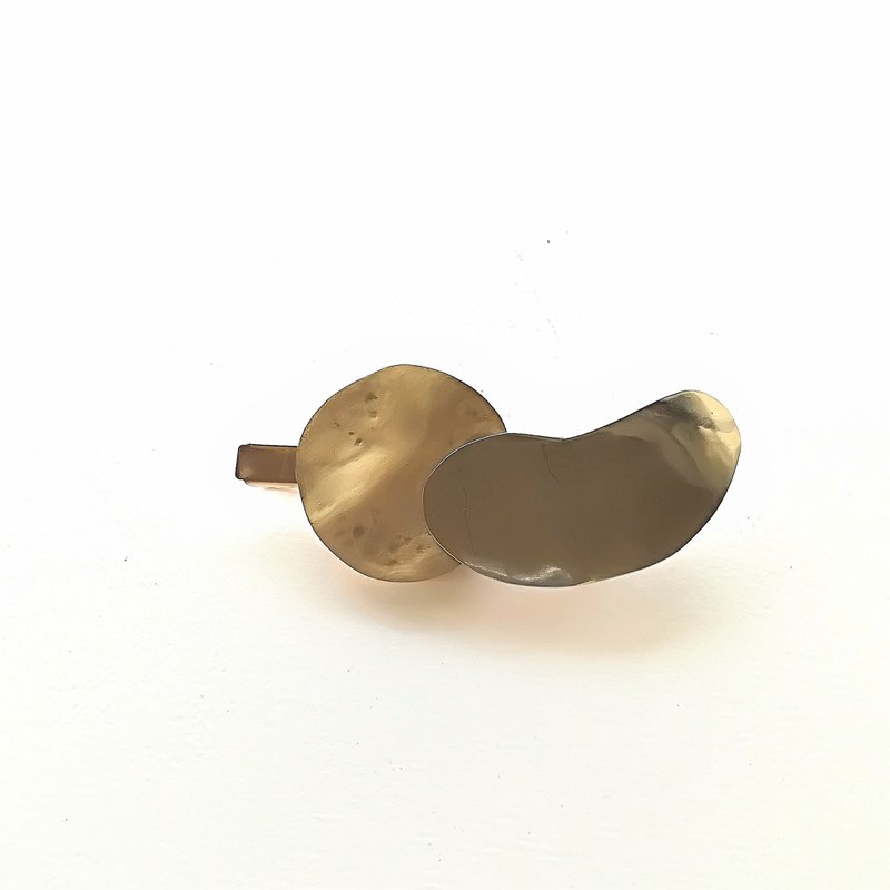 Puddle hair clip - 发饰 - 铜/黄铜 金色