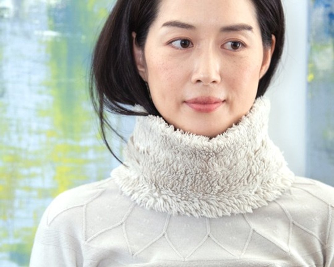 欧白芷染 Organiccotton Fur 蓬松颈圈【短版】 - 围巾/披肩 - 棉．麻 灰色