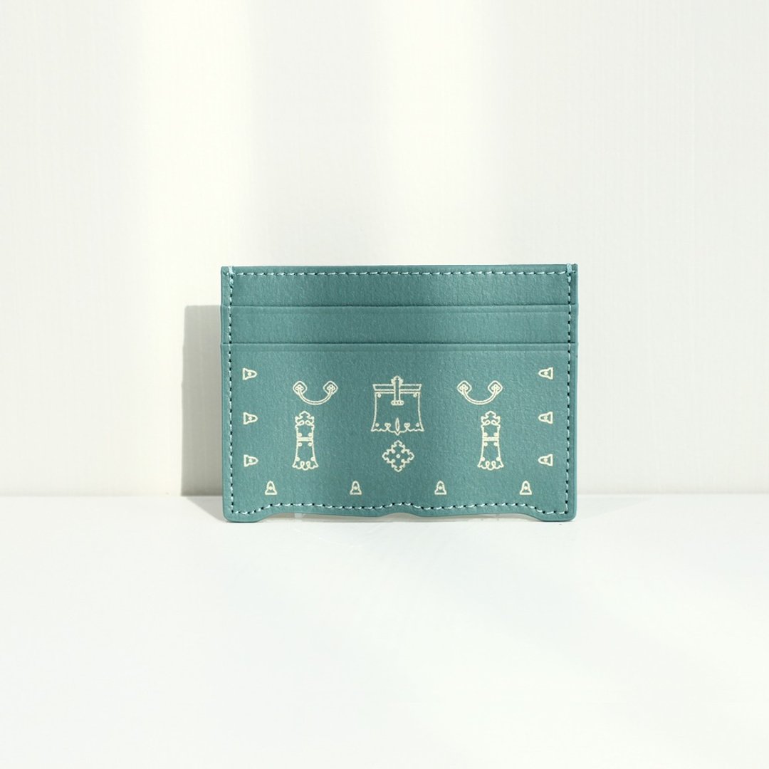 Vegan环保韩纸皮革K款半笥卡包 - 皮夹/钱包 - 环保材料 绿色