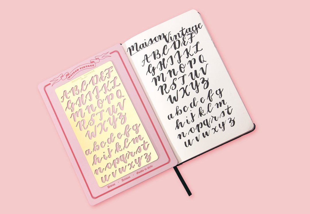 书法手帐绘图板 Brush lettering - 笔记本/手帐 - 铜/黄铜 金色