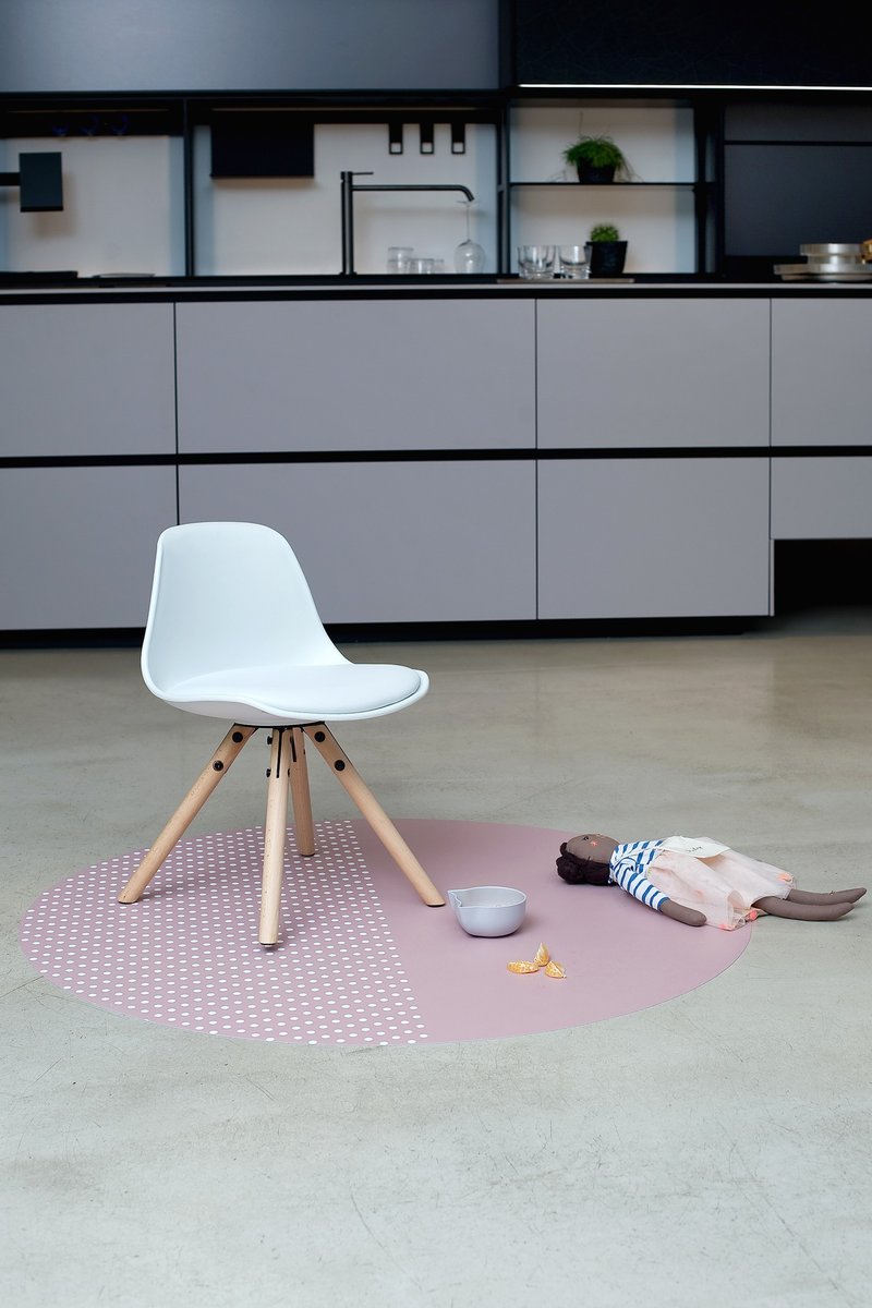 Toddlekind圆点系列圆形防刮抗污地垫-玫瑰粉 - 地垫/地毯 - 其他材质 