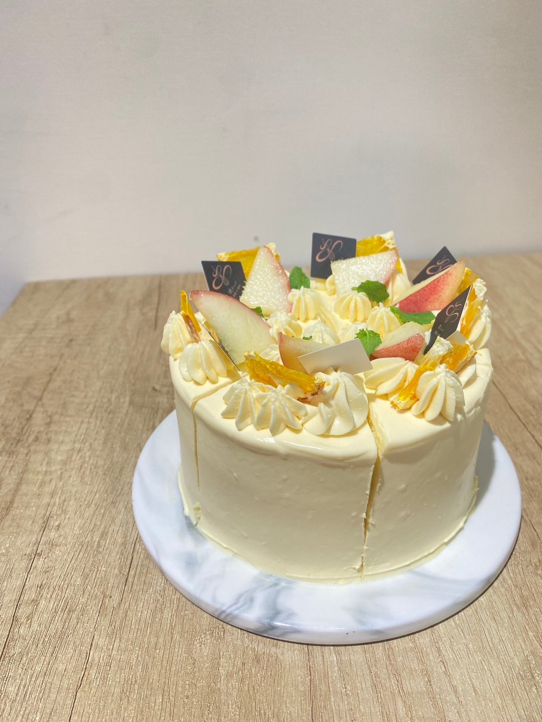 柚香柠檬白桃/苹果戚风蛋糕 蛋糕 甜点 台北 生日蛋糕 铄甜点 - 蛋糕/甜点 - 新鲜食材 