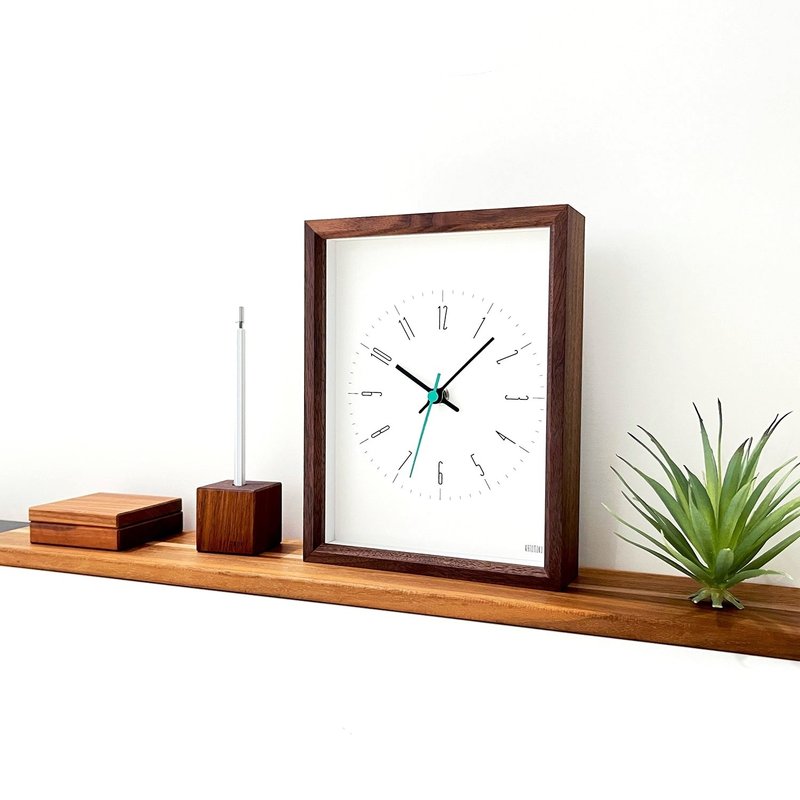 dual use clock 10 核桃 (km-147WA) 挂钟 座钟 日本制造 - 时钟/闹钟 - 木头 咖啡色