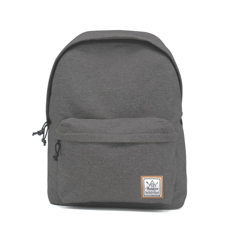 墨舞 • 素色 • 简约 后背包 - 后背包/双肩包 - 棉．麻 灰色