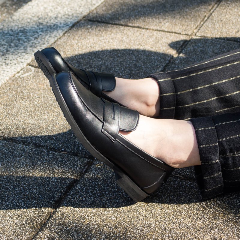 REGENT 素雅便士乐福鞋-黑/ Penny Loafer-Black - 其他女款皮鞋 - 真皮 黑色