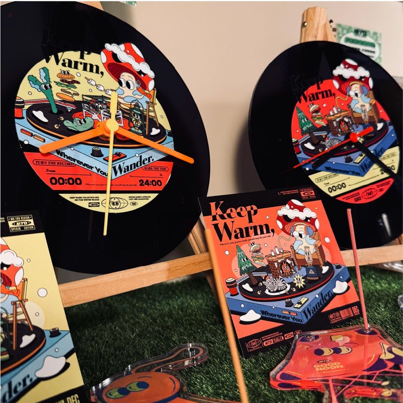 黑胶造型压克力时钟 | 共2款 - 时钟/闹钟 - 压克力 