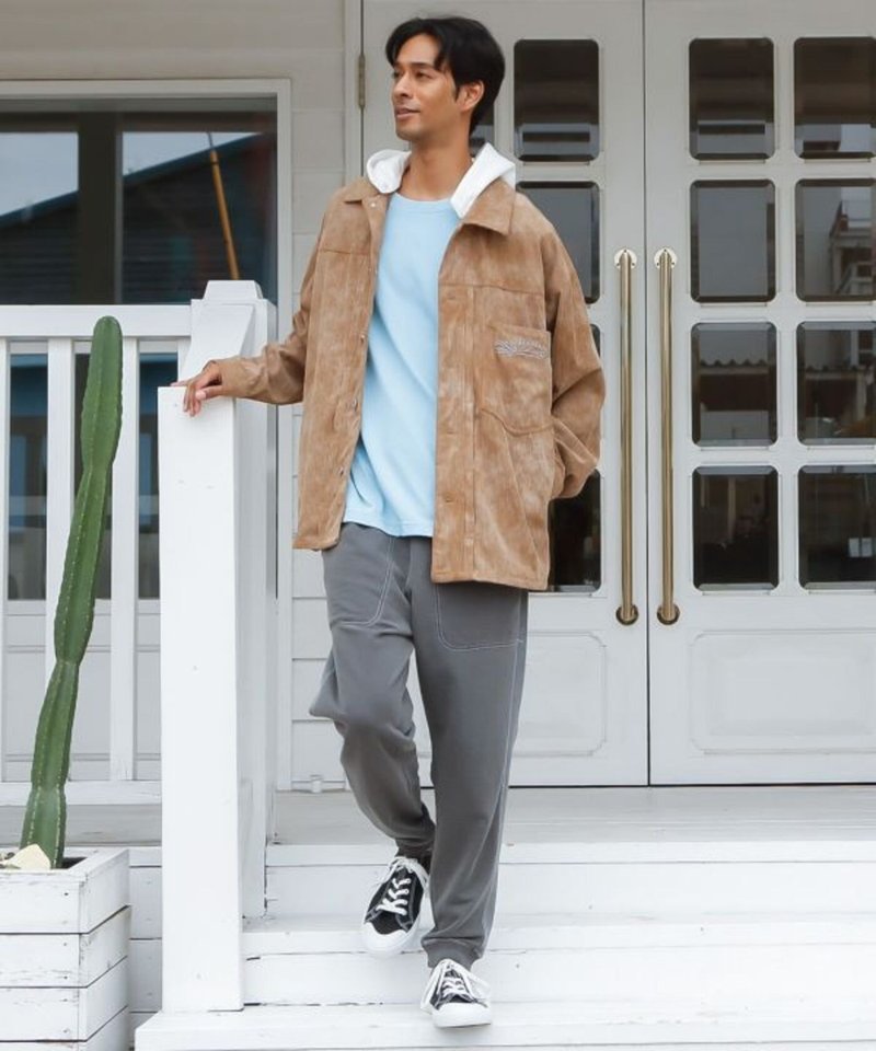 【热门预购】SP 索亚连帽工装灯芯绒外套 (3色) 4CG-6108 - 男装外套 - 其他材质 