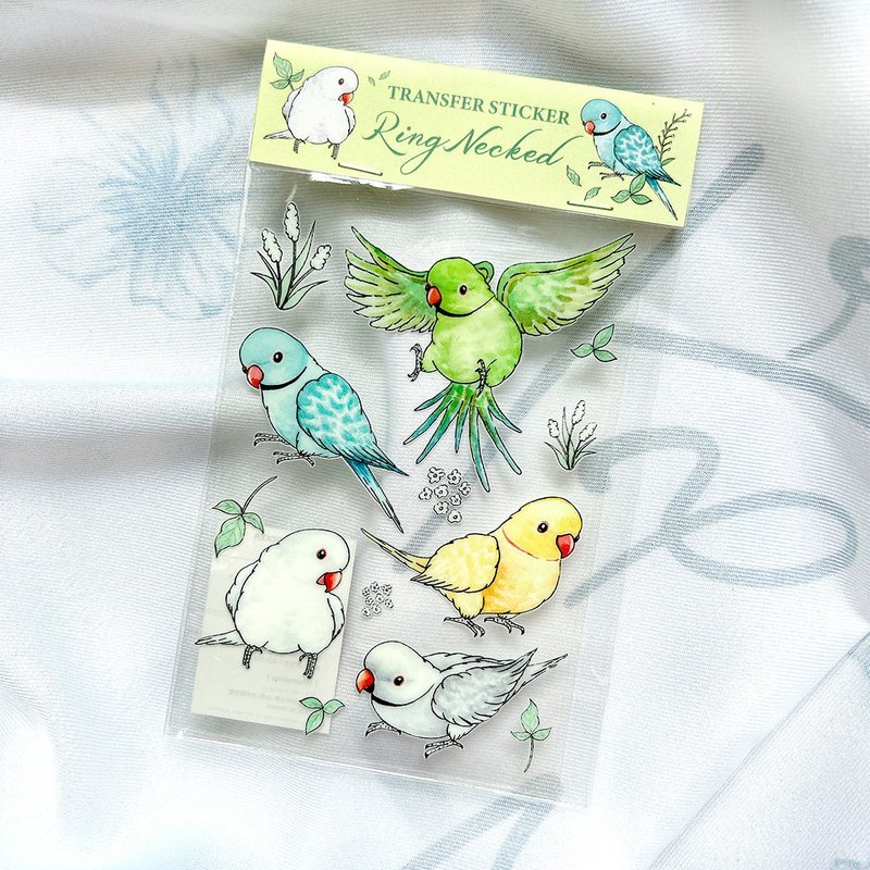 转印贴纸 / 月轮鹦鹉图鉴水晶转印贴纸 - 贴纸 - 塑料 