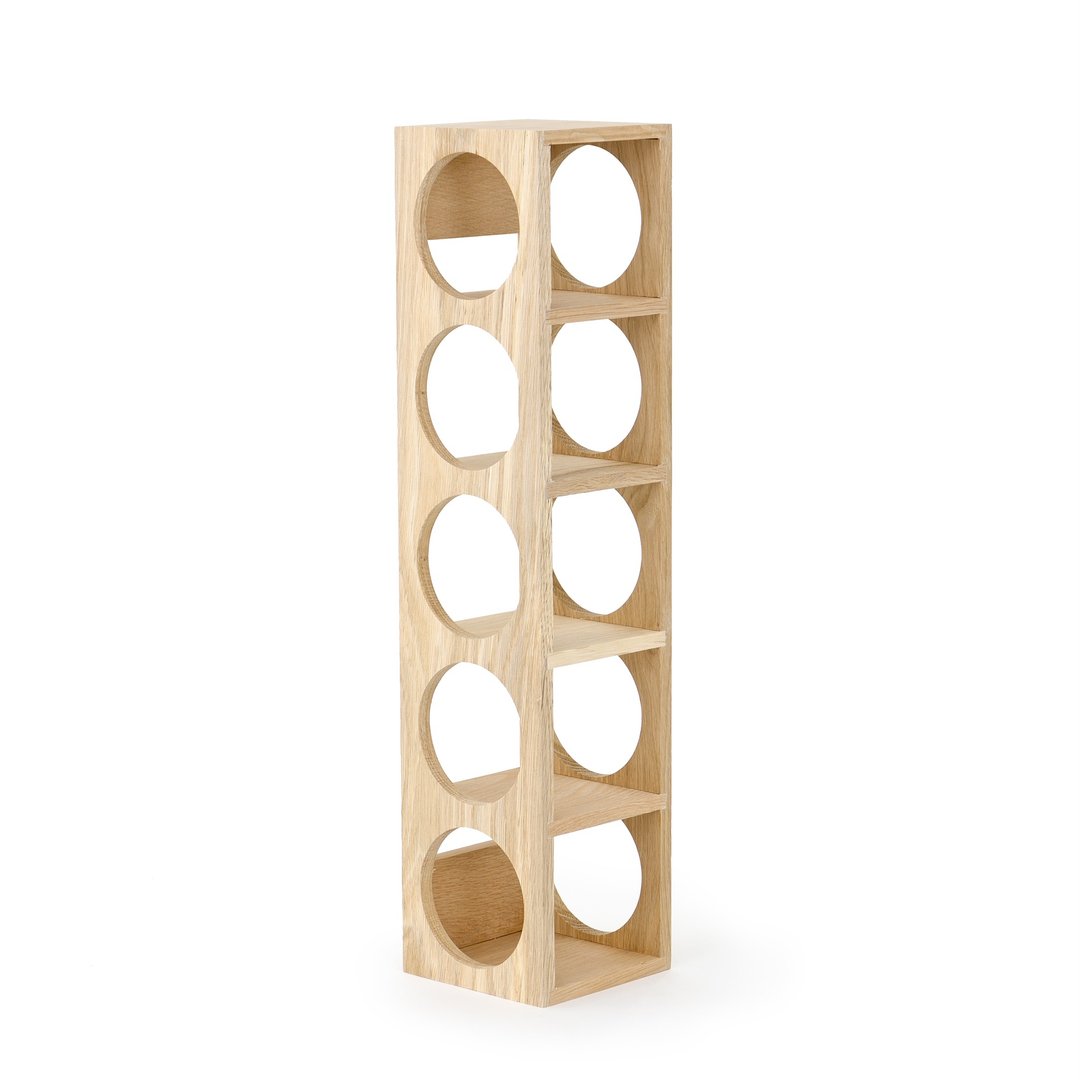 五眼酒瓶架 / Wine-O Five Bottle Rack - 摆饰 - 木头 