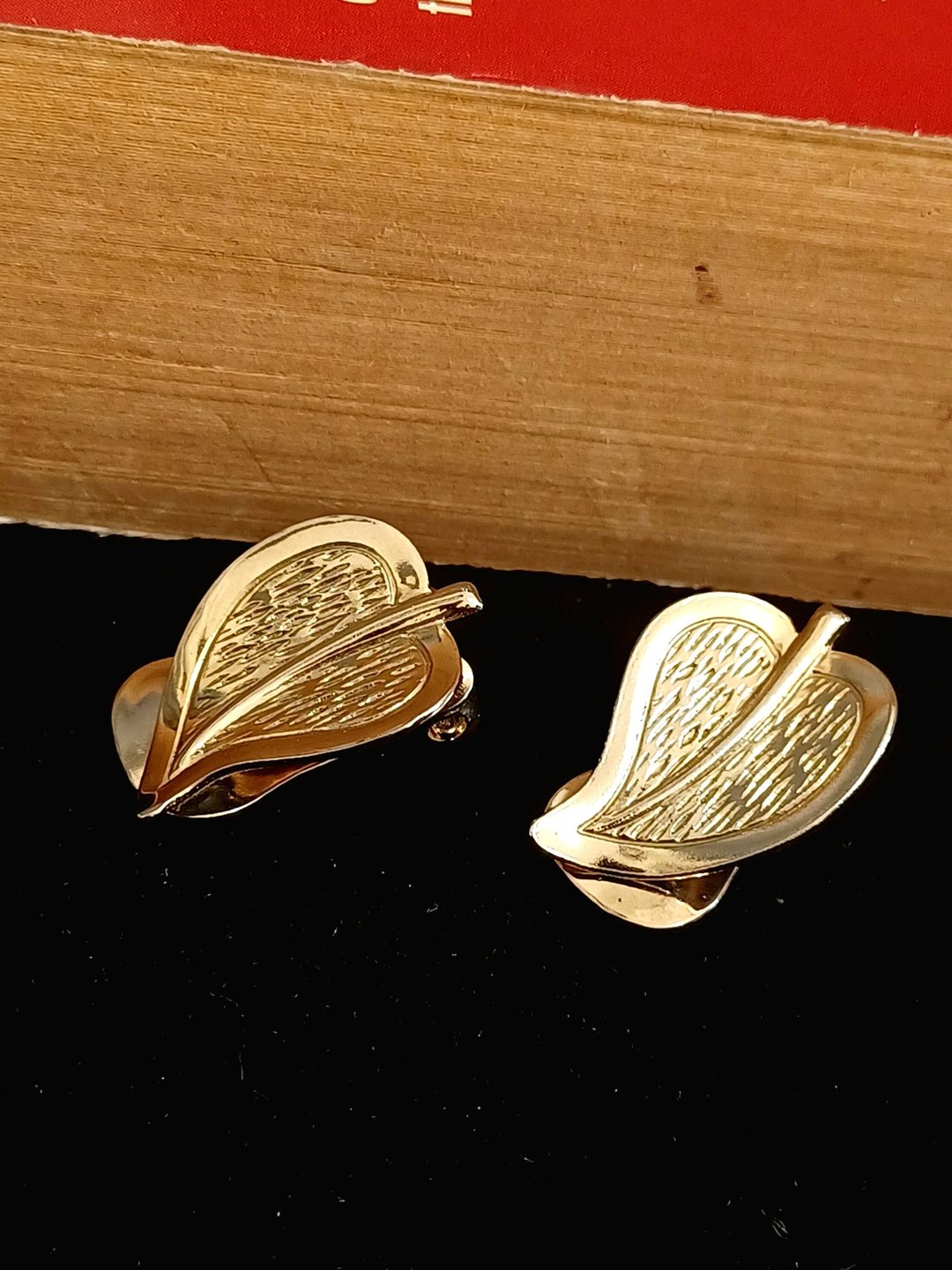 vintage jewelry  古董银叶夹式耳环 - 耳环/耳夹 - 其他金属 