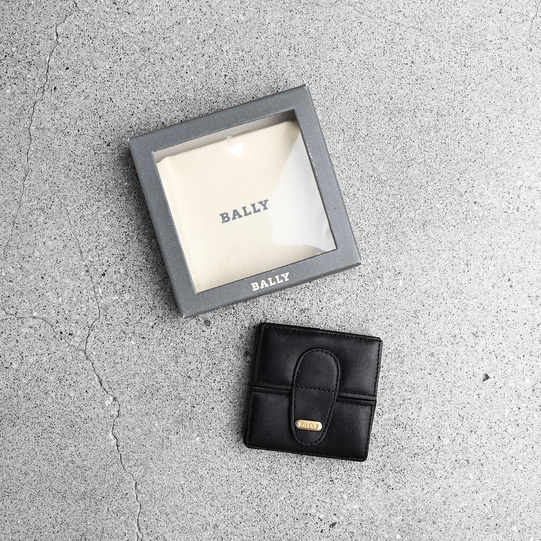 BALLY 古董零钱包 / Vintage 古着 - 皮夹/钱包 - 真皮 黑色