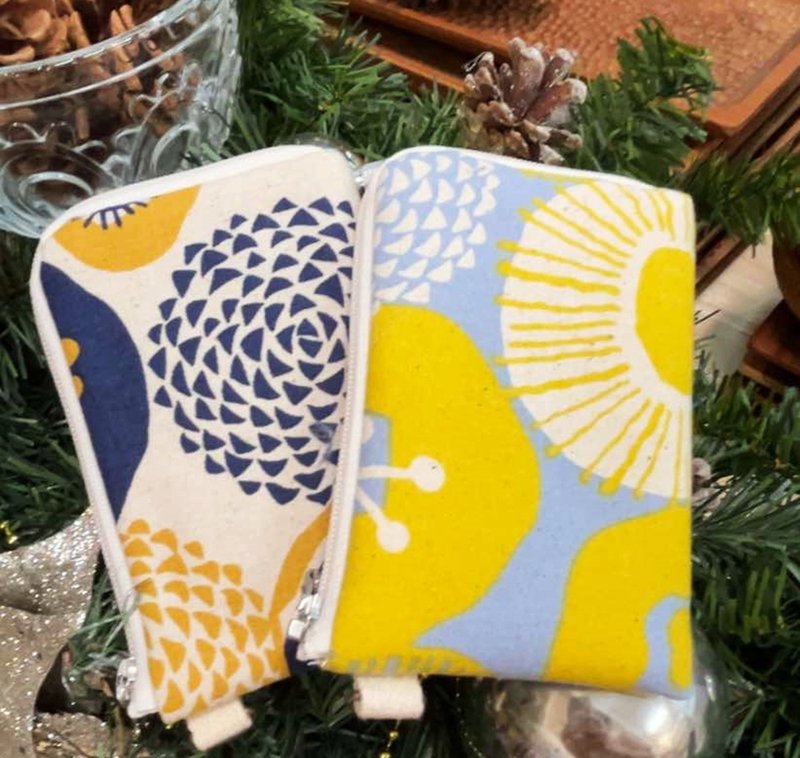 礼物首选/24H出货/日系和风卡片零钱包 - 皮夹/钱包 - 棉．麻 