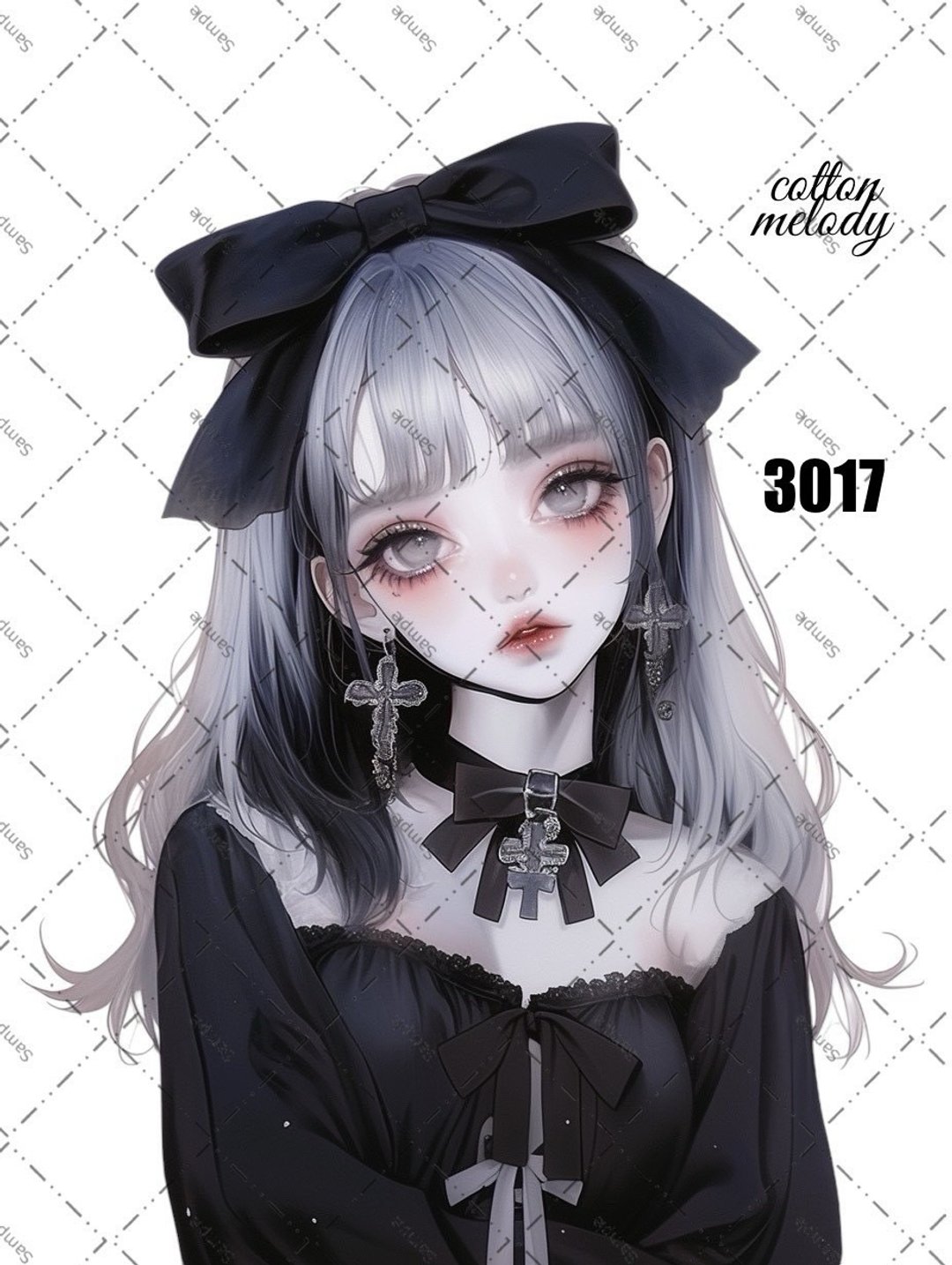 original sticker o.3017 人物贴纸 原创贴纸 cotton melody - 贴纸 - 纸 