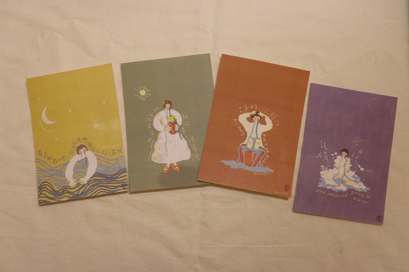 陪着你 在四季 系列明信片 - 卡片/明信片 - 纸 