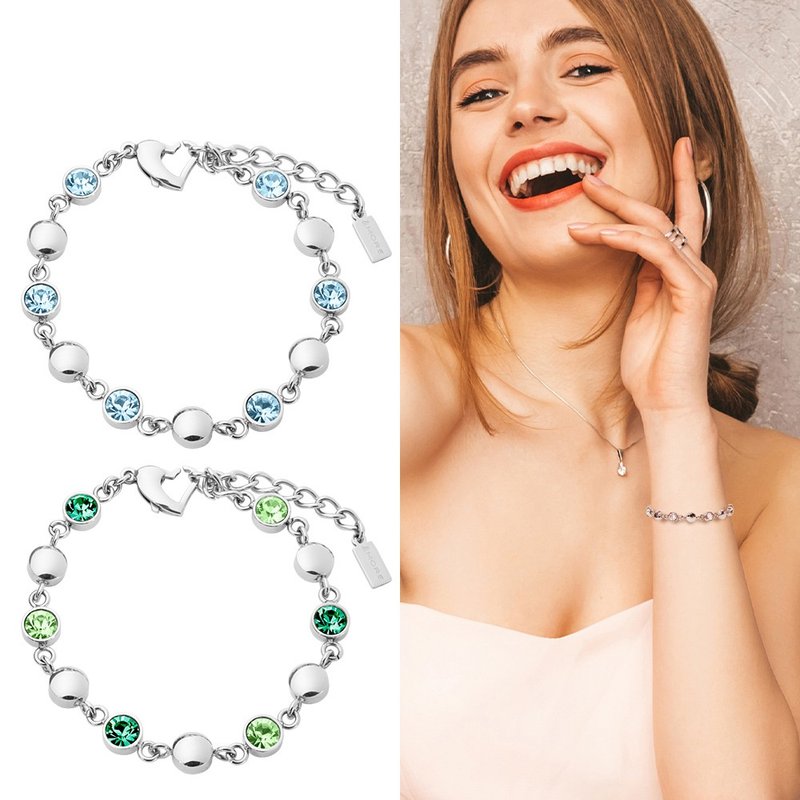 Galaxy Shining 星河锗手链 (白钢) - 手链/手环 - 其他金属 多色