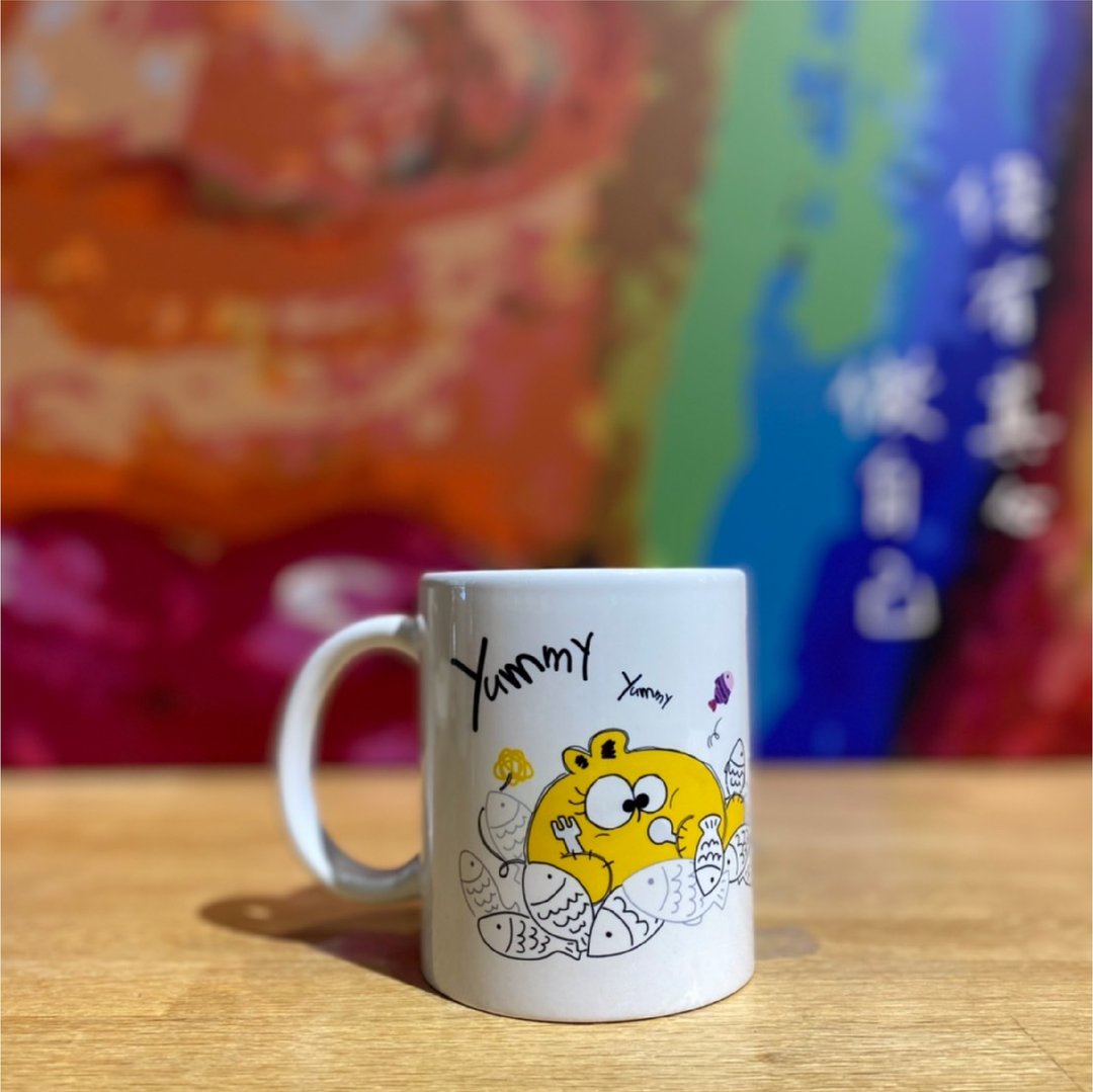 【马克杯&陶瓷杯垫组】好好吃饭 - 其他杯子 - 瓷 白色