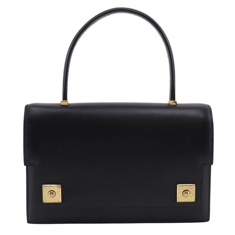 【日本直送】爱马仕 HERMES Piano 25 手提包 古董 Box Calf 黑色 女仕【二手】 - 手提包/手提袋 - 真皮 黑色