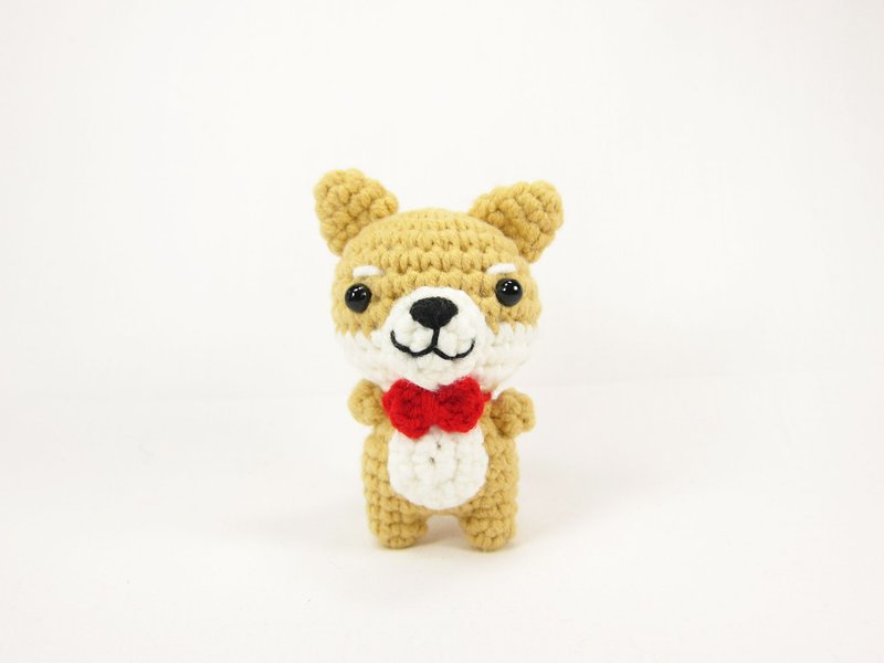 柴犬-钥匙圈-摆件 - 钥匙链/钥匙包 - 其他材质 咖啡色