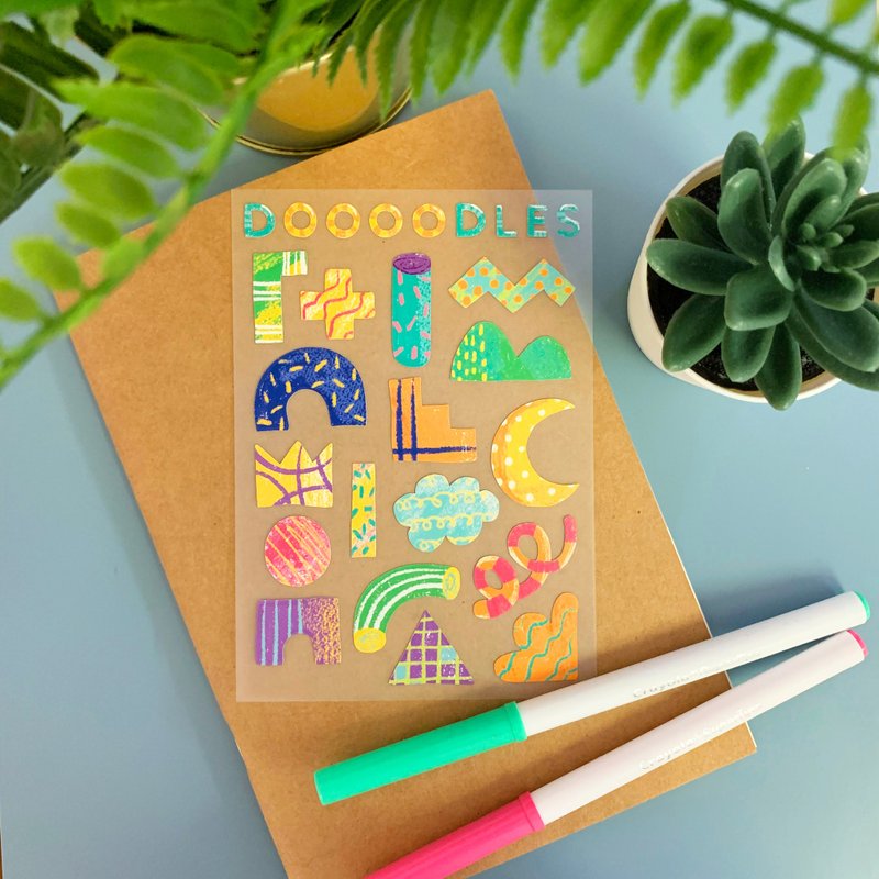 涂鸦风：贴纸 - 贴纸 - 防水材质 多色