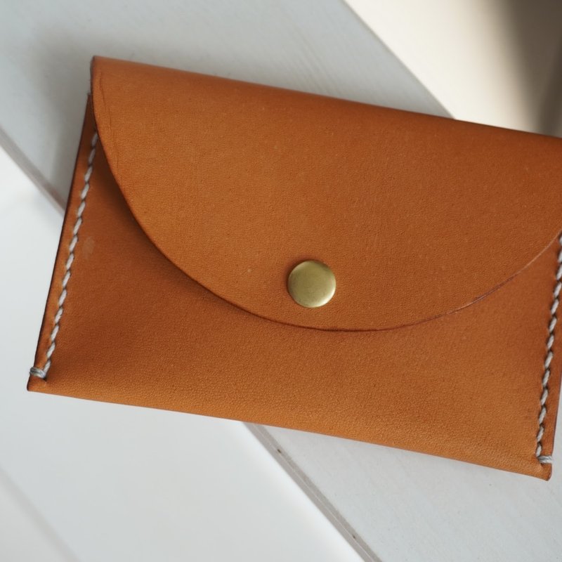 卡片夹 / 橙色 - 名片夹/名片盒 - 真皮 