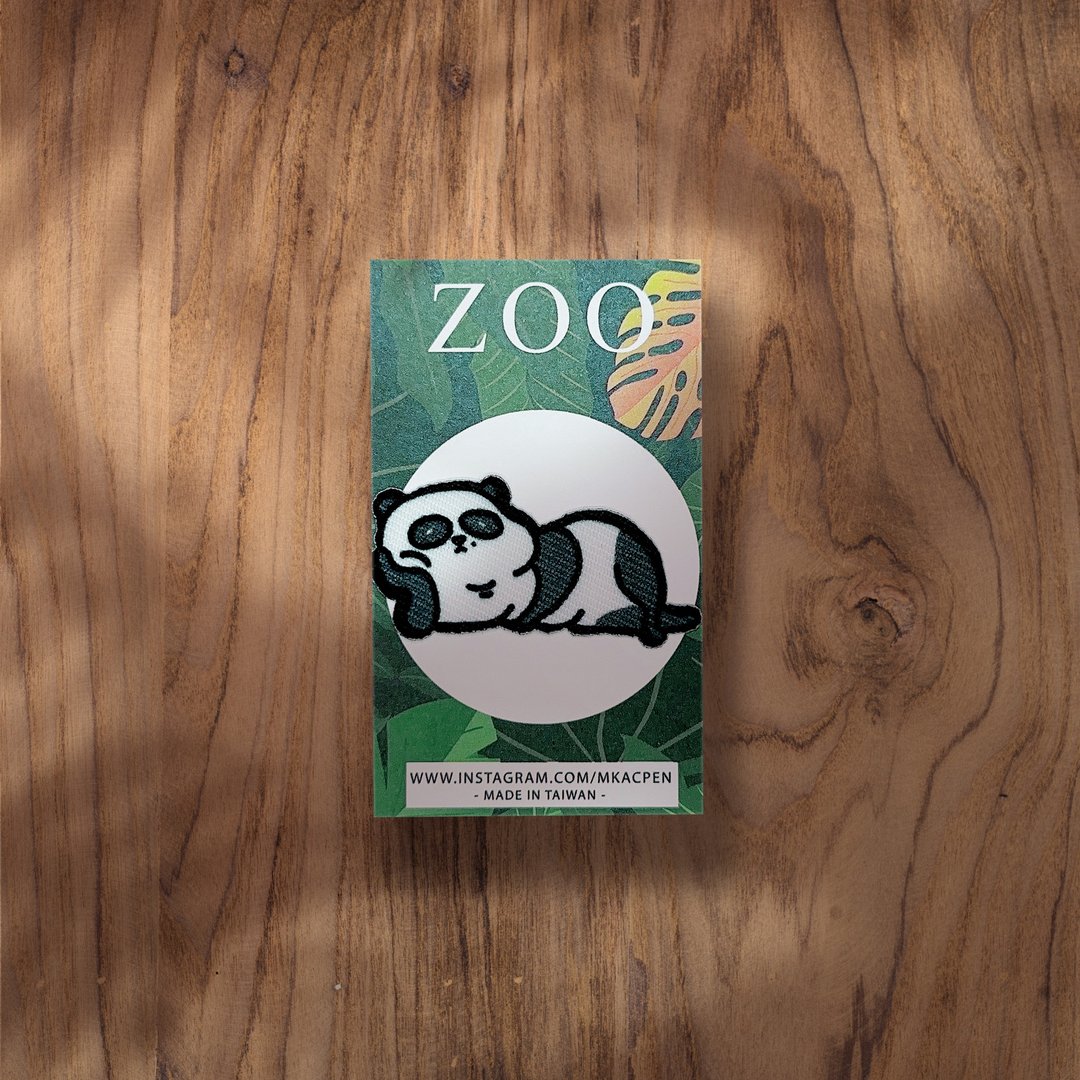 【烫片贴】ZOO 动物园-猫熊系列-熨烫贴/徽章/补丁-共4款 - 徽章/别针 - 聚酯纤维 黑色