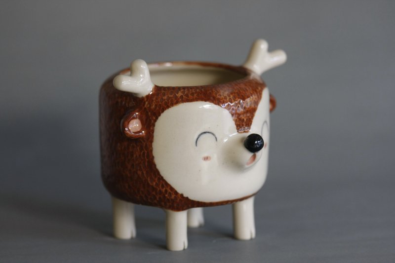 brown deer glass - 咖啡杯/马克杯 - 陶 