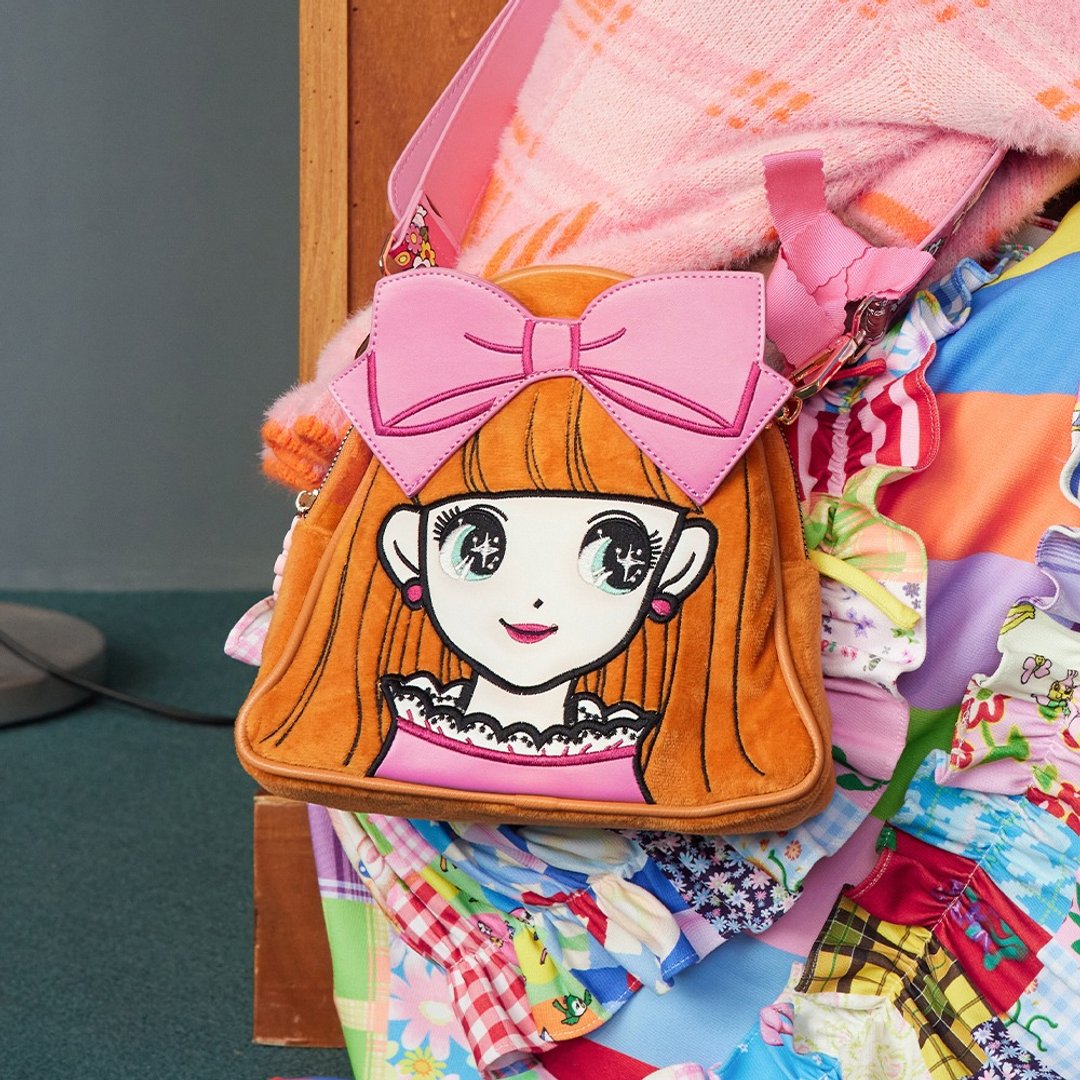 蝴蝶结昭和美少女 CUTE 粉色系 立体3D斜挎包包 - 侧背包/斜挎包 - 其他材质 粉红色