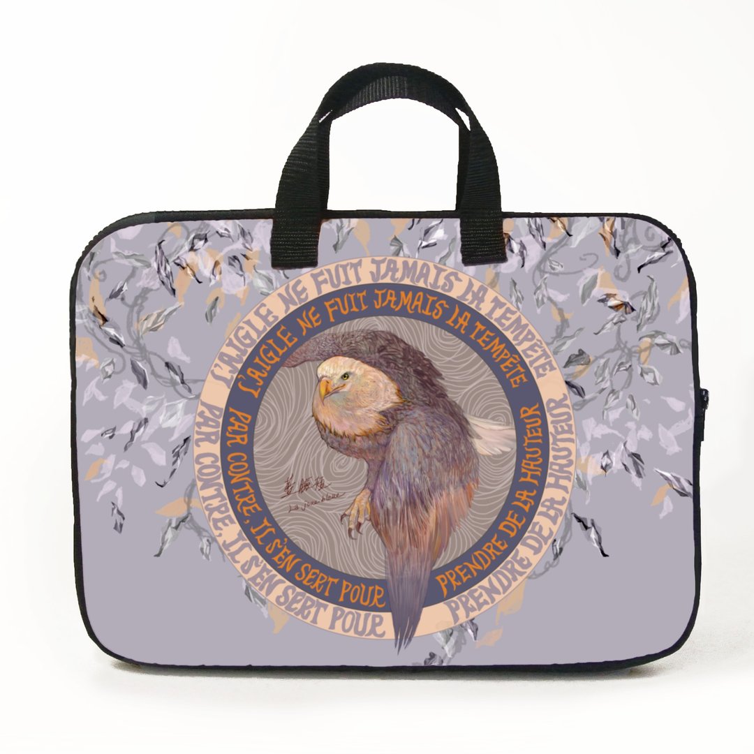 银老板老鹰 | 笔电包、收纳提袋、Laptop Sleeve、Notebook Case - 电脑包 - 防水材质 紫色