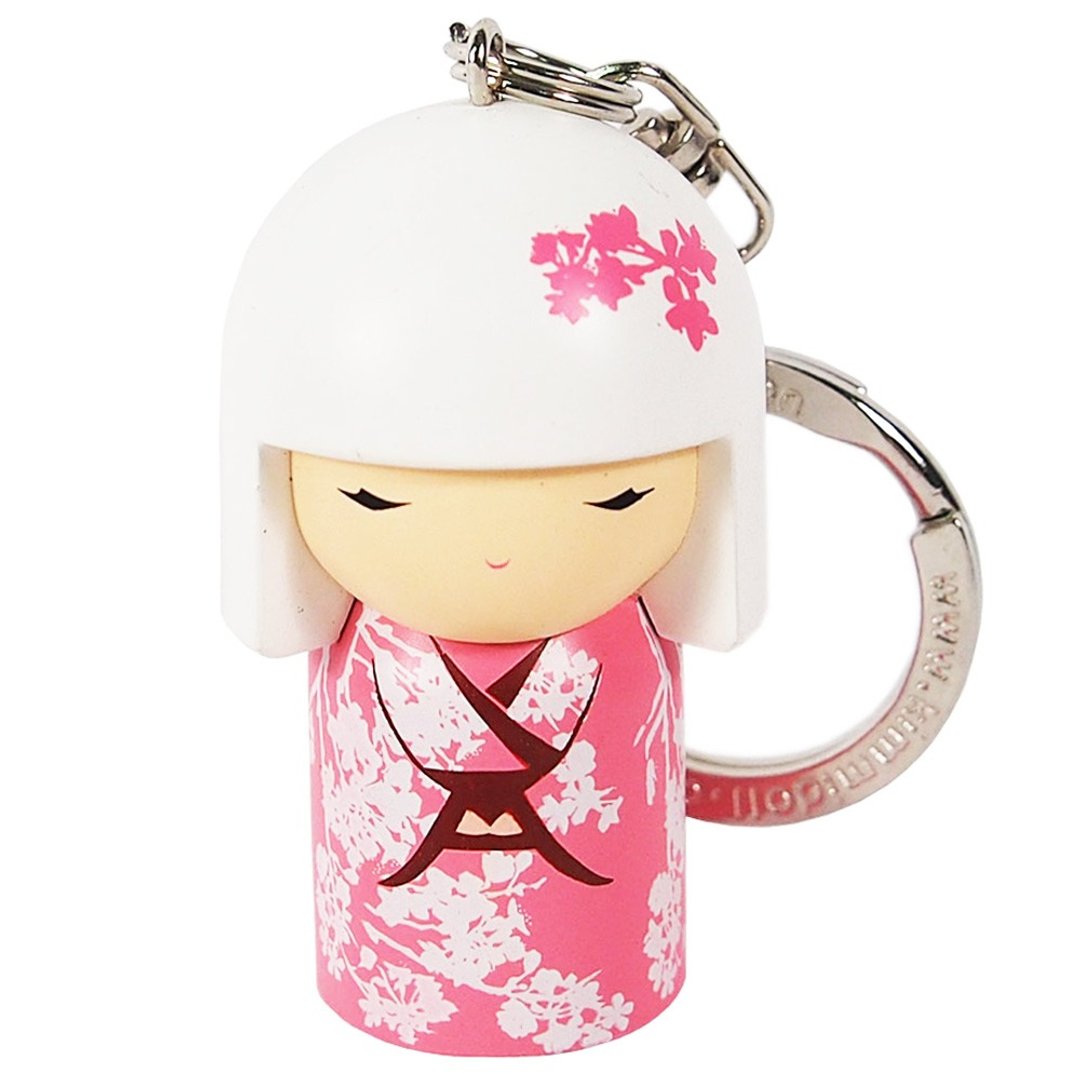 钥匙圈-Ayame 感激之情【Kimmidoll 和福娃娃钥匙圈】 - 钥匙链/钥匙包 - 其他材质 粉红色