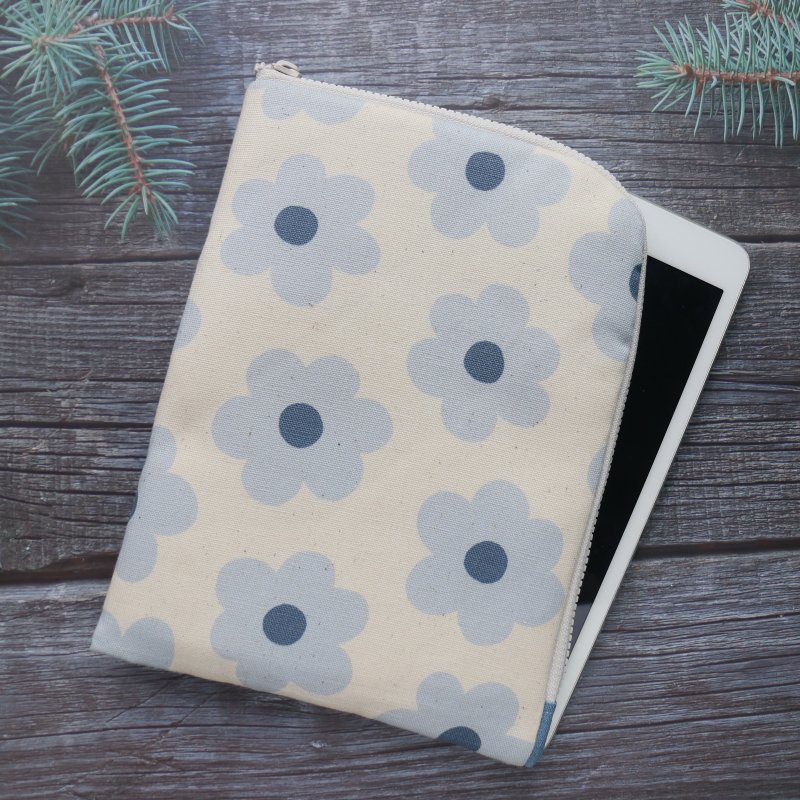 7.8寸 电子书 收纳包 (阅读器保护套) L型拉链袋电子书保护套 - 电脑包 - 棉．麻 