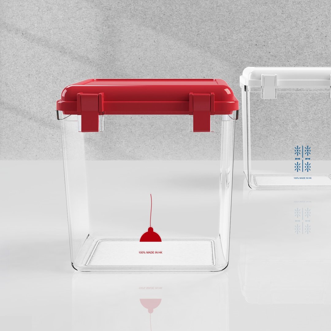 【MIHK】 红A 密封式防潮箱 (中) - 收纳用品 - 塑料 红色