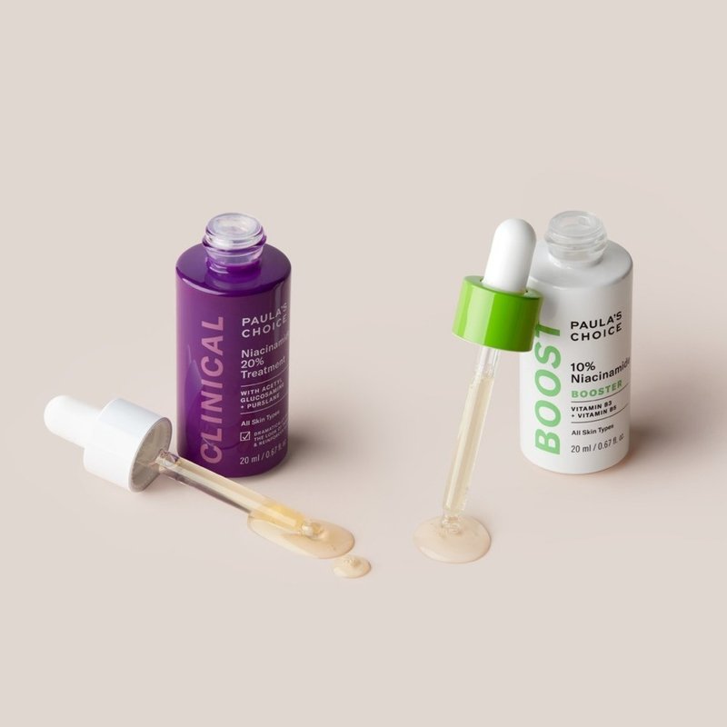 【宝拉珍选】10%B3毛孔调理精萃+20%B3紧致毛孔精华 - 精华液/安瓶 - 其他材质 紫色