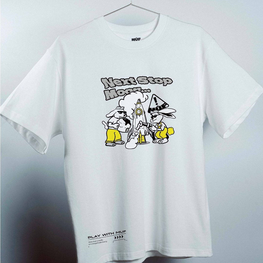 【预购】Sweet Fuel TEE - 男装上衣/T 恤 - 棉．麻 白色