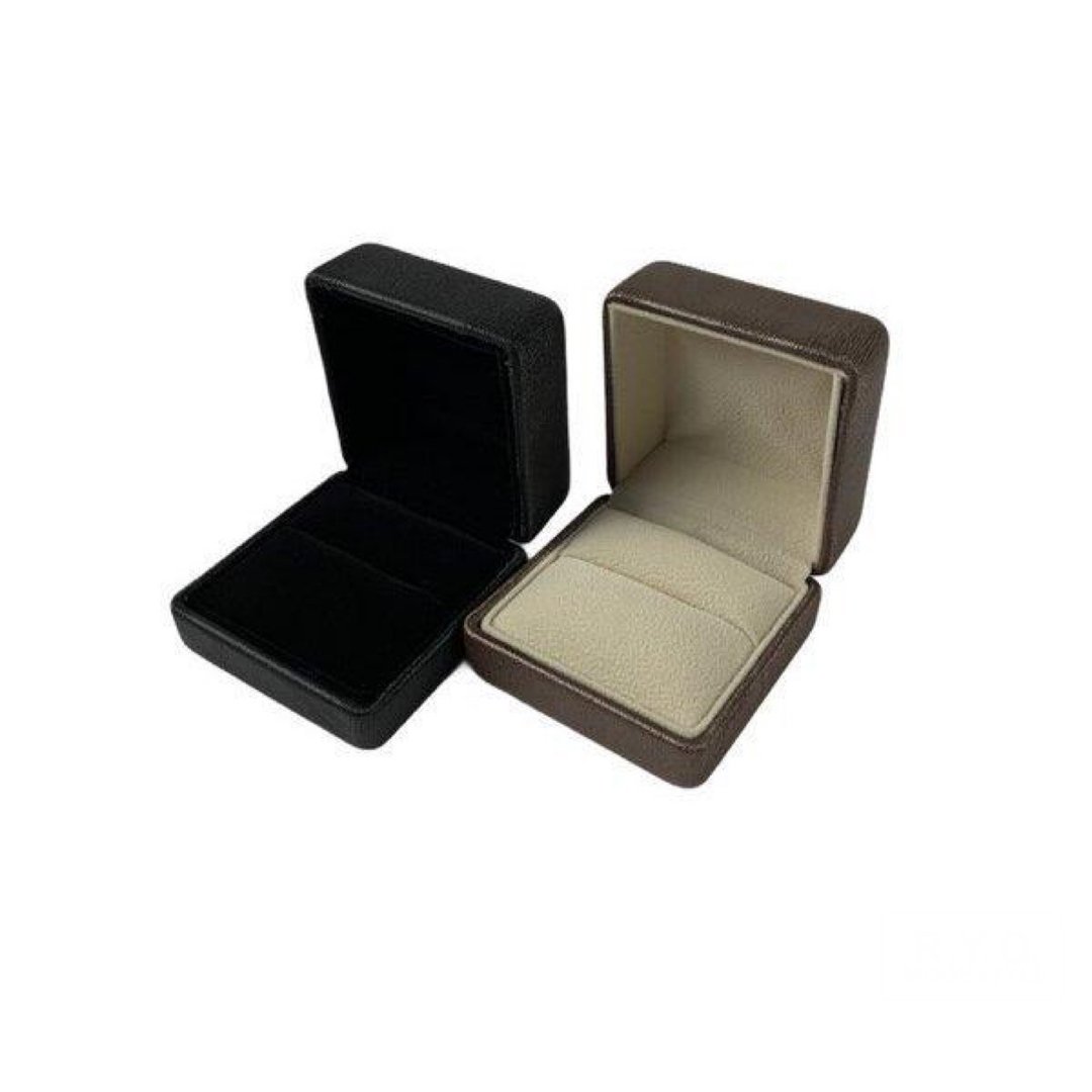 Synthetic Leather Ring Case 2color - 收纳用品 - 塑料 黑色